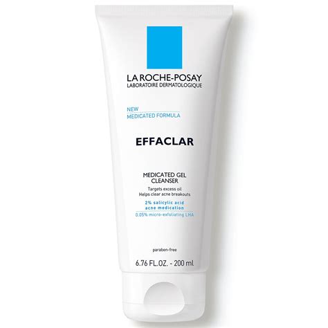 La Roche Posay Effaclar Medicated Gel Facial Cleanser Foaming Acne Face Wash With Salicylic