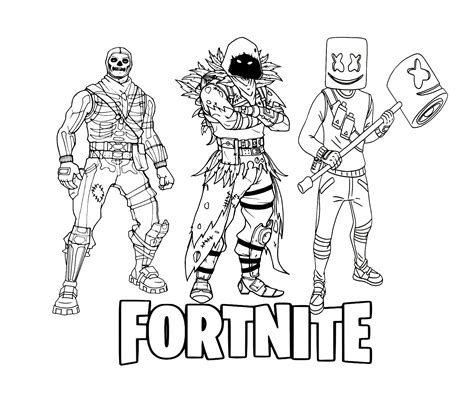 Printable Coloring Pages Fortnite