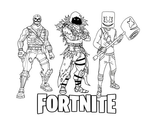 Fortnite Coloring Pages | Free Printable 7 Fortnite Coloring Pages