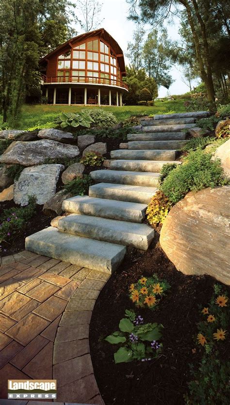 It should be of the hill, belonging to it, so hill and house could live together each the happier for the other. this idea from frank lloyd wright continues to guide many architects challenged by a home under construction on a steep terrain. landscaping ideas for front yard on a budget with rocks ...