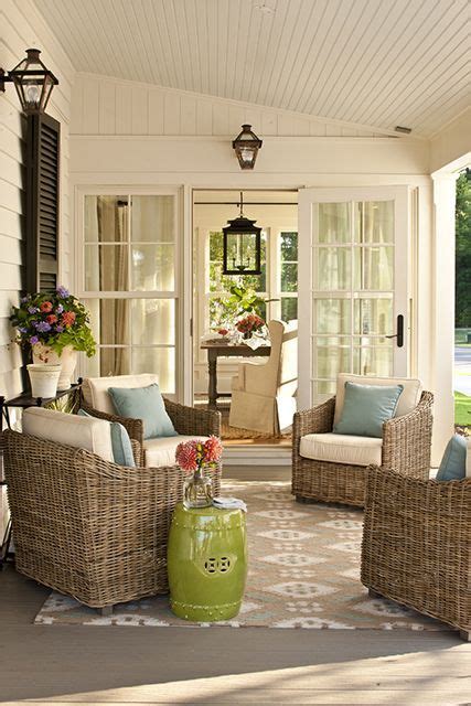 The original farmhouse revival southern living house plan foyer farmhouserevival country farmhouse decor southern living house plans country house interior. Pretty porch details, Farmhouse Revival Idea House ...