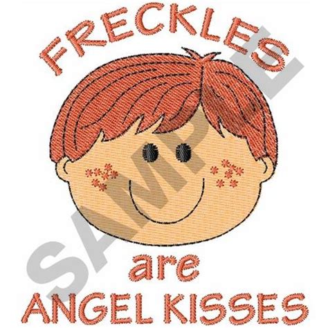 Freckles Are Angel Kisses Embroidery Design Annthegran