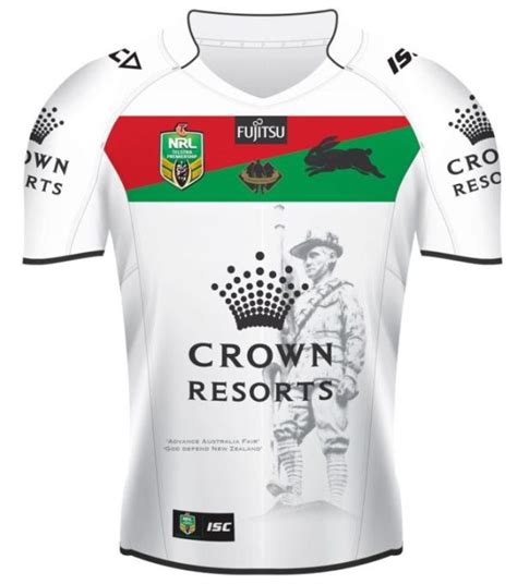 South sydney rabbitohs nrl footy suit bodysuit jersey toddlers infant kids size. Rabbitohs ANZAC Jersey 2015- New South Sydney ANZAC Shirt ...