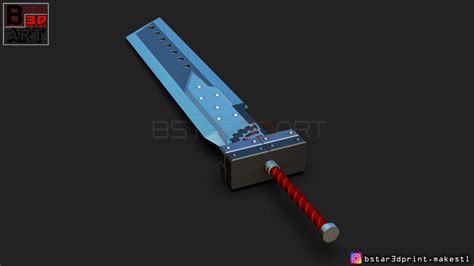 Final fantasy vii cloud strife fusion swords buster ff7 sword boys collection. 3D Printed Fusion Sword Cloud - Final Fantasy VII remake ...
