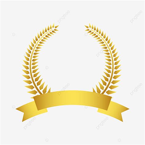 Laurel Wreath Gold Vector Hd Images Laurel Wreath In Gold Color Award