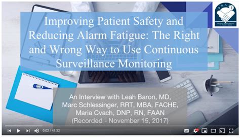 Improving Patient Safety And Reducing Alarm Fatigue February 2018