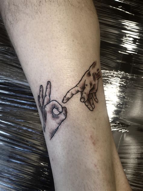 The creation of adam tattoo. Creation of Adam modified by Pontus Allebo at Port Royal ...