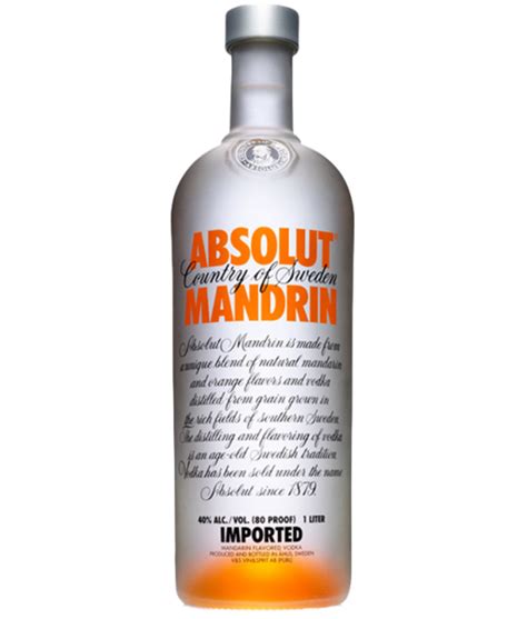 Absolut Mandarin Vodka 1l Lisas Liquor Barn