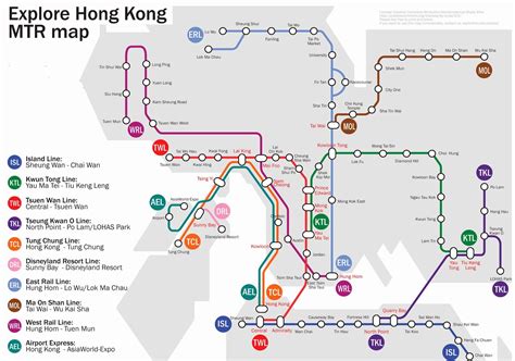 Mapa Del Metro De Hong Kong Lanaranjaviajera
