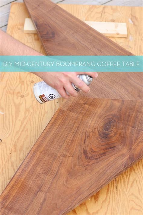 Don't skimp here, you don't want a rough coffee table! Make It: DIY Mid-Century Boomerang Coffee Table | Mid ...