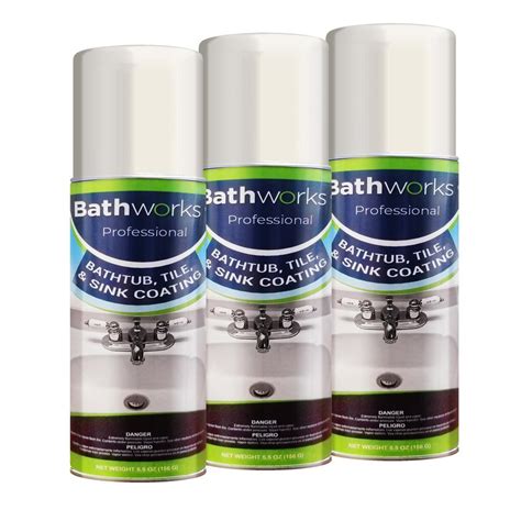Bathworks tub reglazing kits reviews. BATHWORKS 16.5 oz. Tub and Tile Refinishing Kit - 3 Spray ...