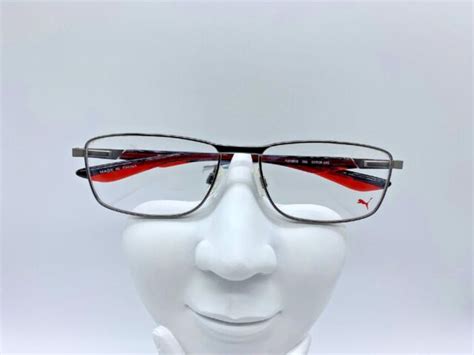 puma pu00650 authentic designer eyeglasses frame 56 16 140 gunmetal 006 glasses ebay