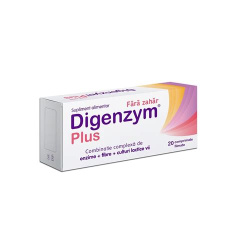 Digenzym Plus fără zahăr 20 tablete Labormed Farmacia Tei