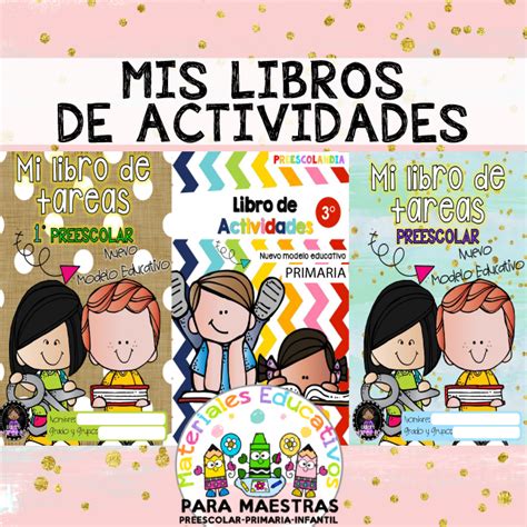 Mis Libros De Actividades Preescolar Materiales Educativos Para Maestras
