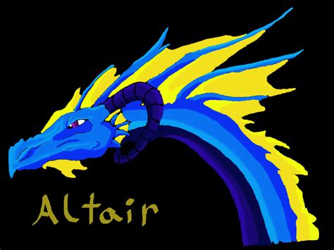 Altair Blue And Yellow Dragon By Darkdragon Of Chaos On Deviantart