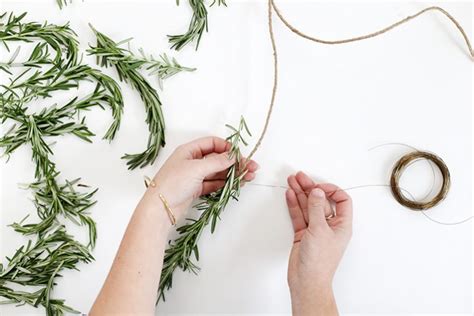 Diy Rosemary Table Garland The Merrythought
