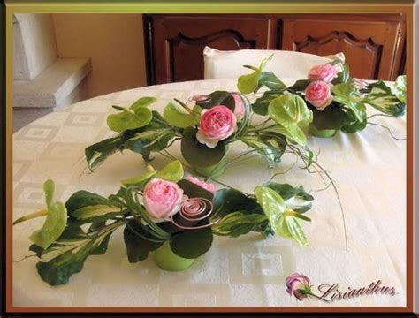 Art floral centre de table rectangulaire. Art Floral - Bouquet- créations florales de Lisianthus ...