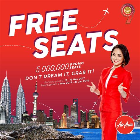 Airasia group operates scheduled domestic and international flights to 100 destinations spanning 22 countries. AirAsia FREE Seats Promo Ticket Price List Booking Until ...