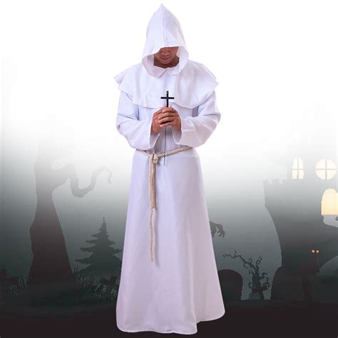 Friar Costume Halloween Medieval Monks Costume Classic Friar Wizard