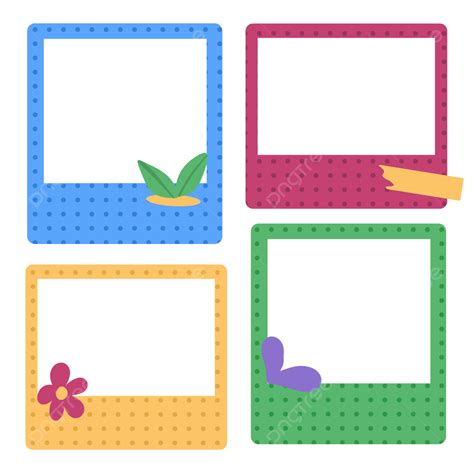 Cute Polaroid Clipart PNG Images, Polaroid Illustration With Cute