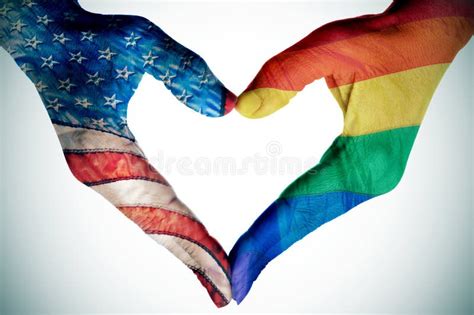 Legalization Of The Same Sex Marriage In The United States Stock Image