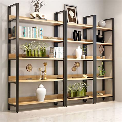 Creative Wood Shelves Shelf Partitions Living Room Display Cabinet