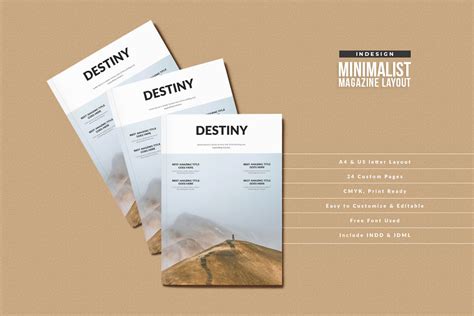 Indesign Clean And Minimalist Magazine Layout