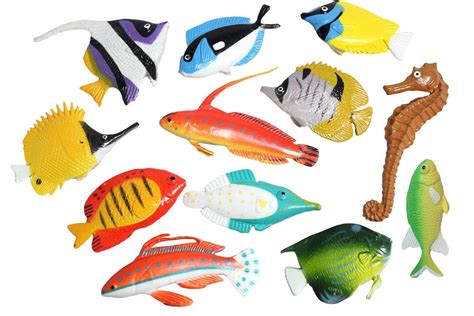 Tropical Fish Animal Figurines Mini Fish Action Figures Replicas