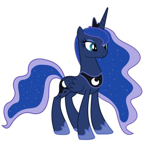 Princess luna, known as nightmare moon or night mare moon when transformed or under certain other circumstances, is an alicorn pony, the younger sister of princess celestia, and the main antagonist of the season one premiere of my little pony friendship is magic as nightmare moon. my little pony clipart princess luna - Clipground