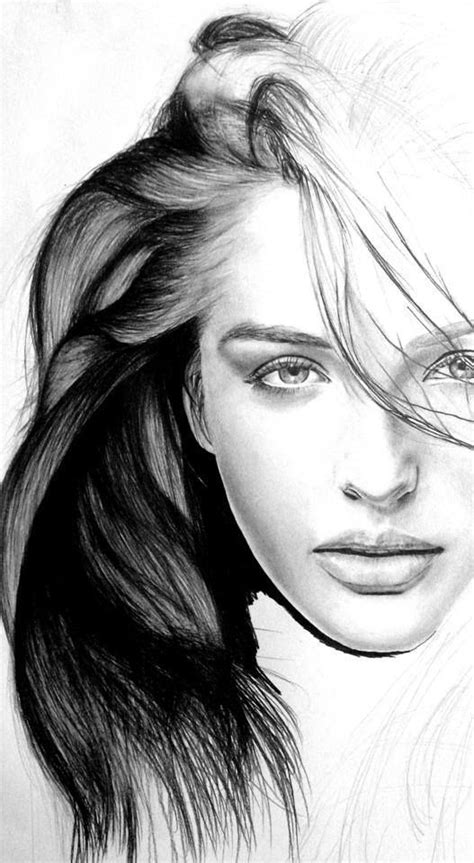 K Sample Woman Face Drawing Sketch With Creative Ideas Sketch