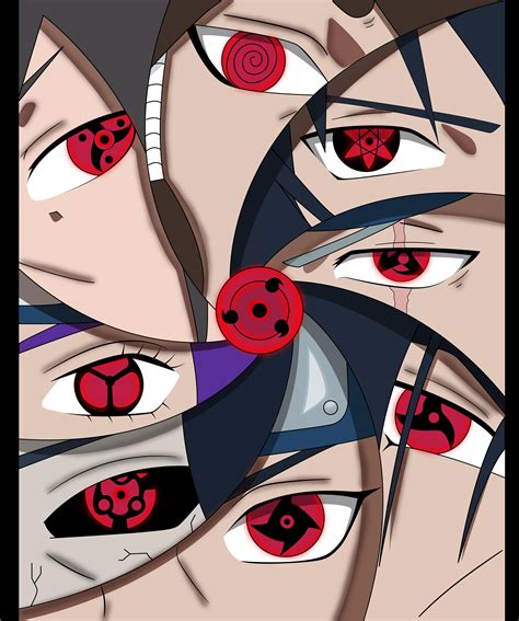 Naruto Oc Sharingan Collage That I Made Can You Name Them All My