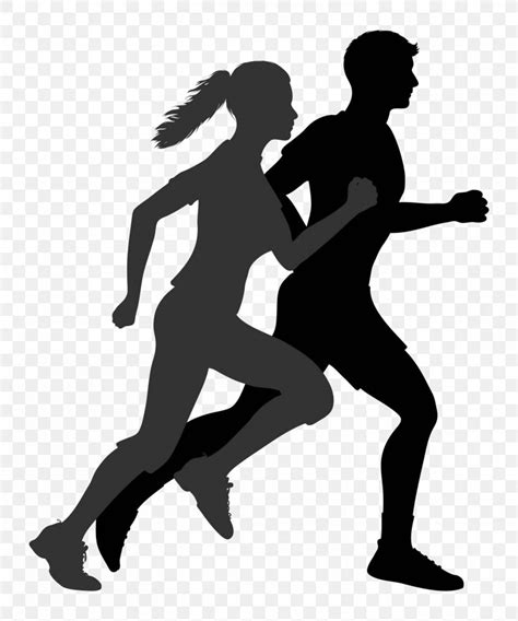 Running Silhouette Clip Art Png 1500x1800px 5k Run Running Arm