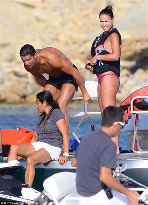 Cristiano Ronaldo Shows Off His Physique With Bikini Beauty On Spanish
