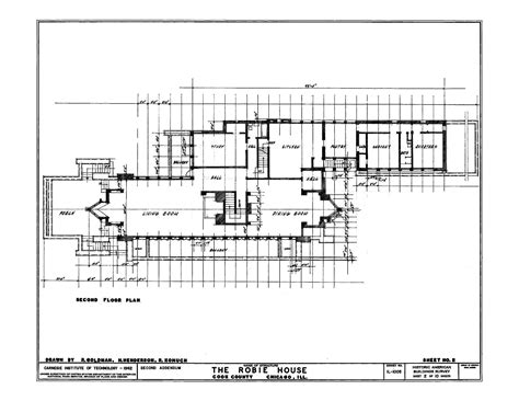 Robie House Floor Plan Dimensions Image To U