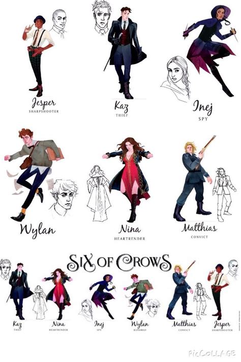 Six Of Crows Six Of Crows Characters Six Of Crows Crow Books