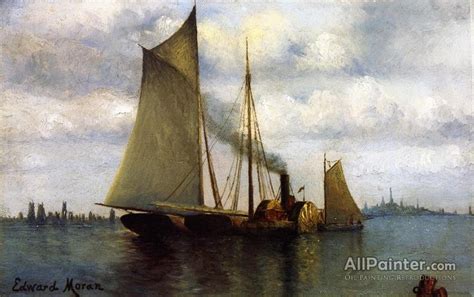 Edward Moran New York Harbor Oil Painting Reproductions For Sale