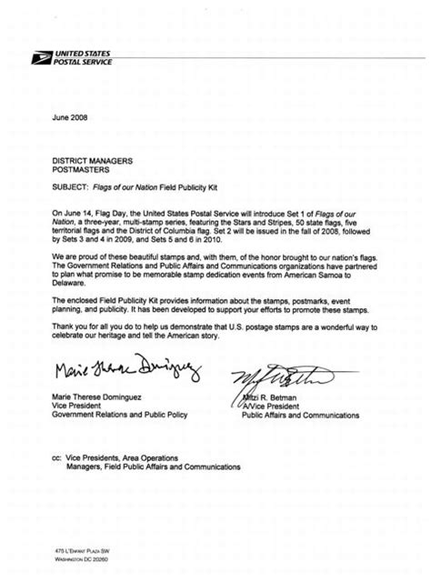 Usps job application cover letter. Publicity Kit: Flags of Our Nation Stamps