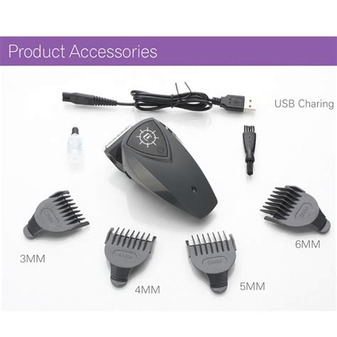 Section off the bang area to form a triangle with the top point at the crown, side points above the outer arch of each brow. WMARK Do-it-yourself Cordless Hair Clippers USB charge ...