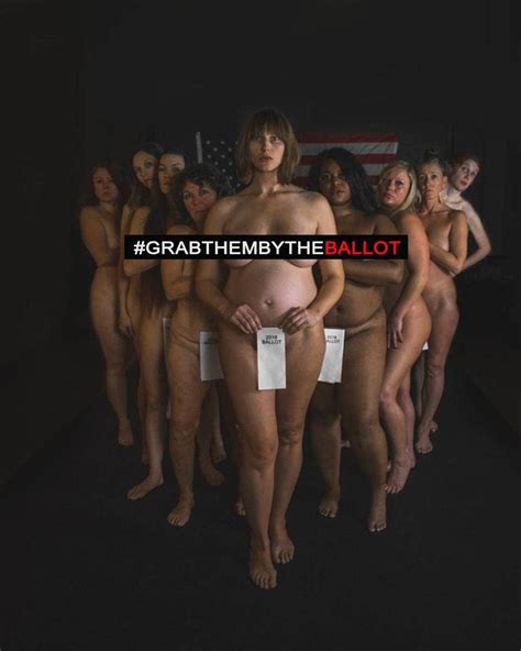 Women Pose Naked In Grab Them By The Ballot Photo Shoot To Encourage