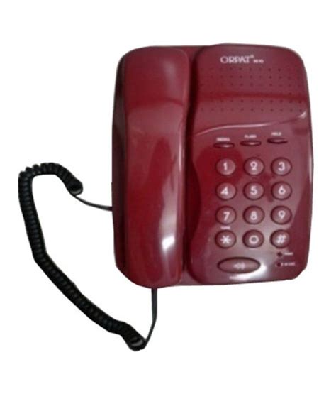 Buy Orpat 1010 Corded Landline Phone Brgnd Online At Best Price In