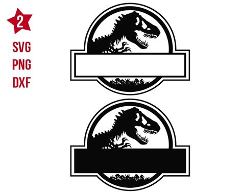 Jurassic Park Template Logo Svg Dinosaur By Rhinodigital On Zibbet