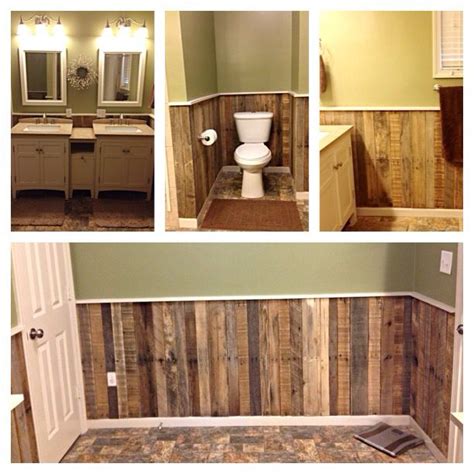 Shop all chair rail & friezes now. This Wainscoting is made up of 5 pallets planks that equal ...