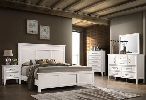 New Classic Furniture Andover 5pc Bedroom Set in White