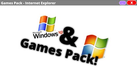 Windows 7 Windows Xp Games Pack By Uhidontkno