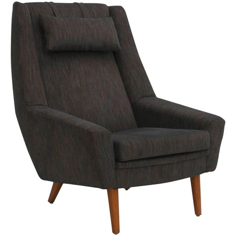 Contact us today to learn more! Scandinavian Modern High Back Lounge Chair at 1stdibs