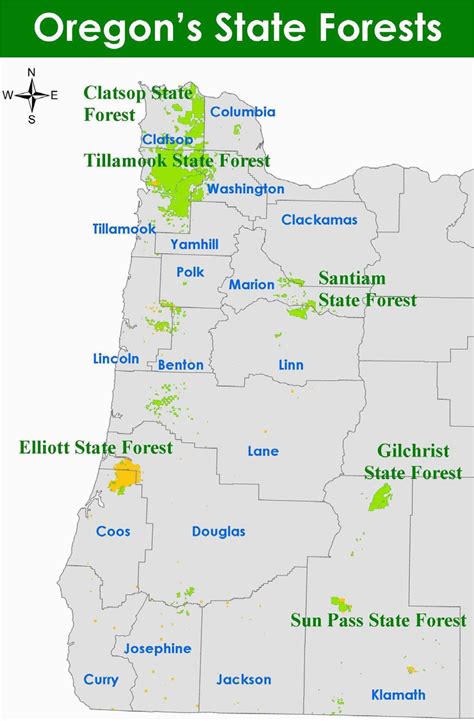 Oregon National Forests Map Secretmuseum