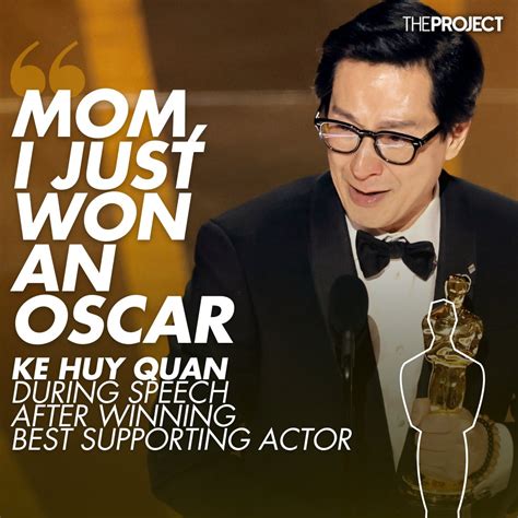 The Project On Twitter Ke Huy Quan Won Best Supporting Actor At The Oscars For His Role In