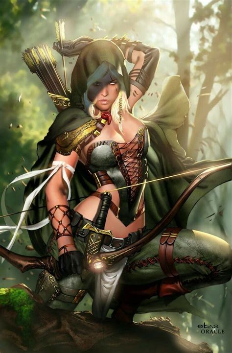 Archer Lady Fantasy Warrior Fantasy Girl Heroic Fantasy Warrior Girl