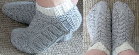 Free Knit Slipper Patterns Beginners Mikes Nature