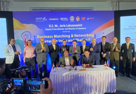 Sms Attended Mou Signing Ceremony To Implement India Thailand Business Matching And Networking